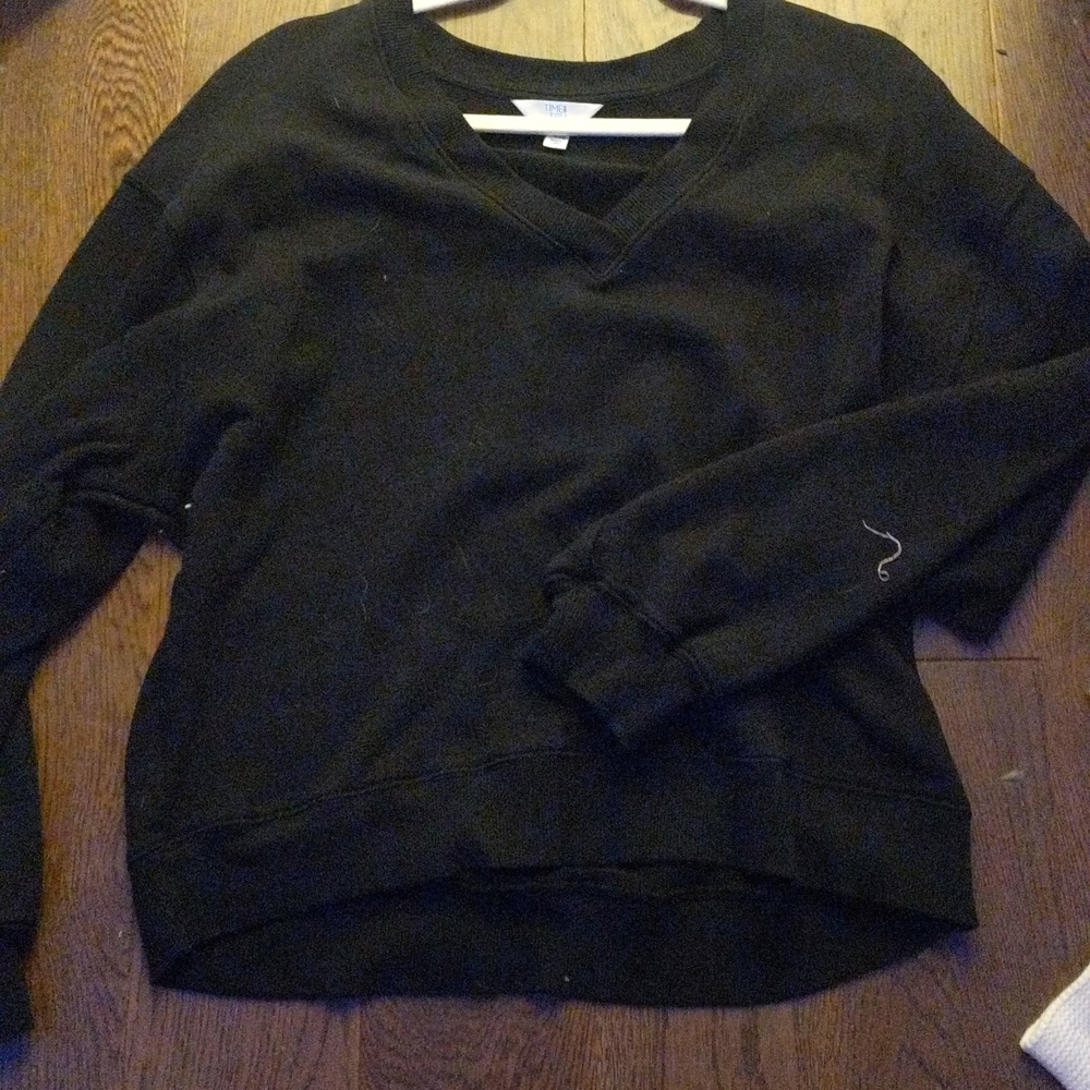 black sweater